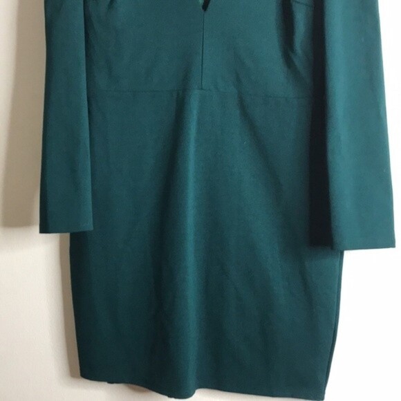 Lulus dark emerald green body-con long sleeve dress size large ladies NWT - Picture 4 of 12